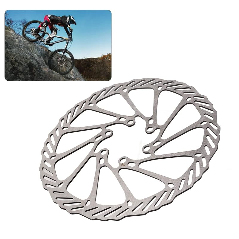 Bicycle Disc Brake Rotors (2pcs) for Road Bikes and Mountain Bikes. Lightweight, High-Speed Heat Dissipation Steel, High Hardness, 12 Bolts, Hollow