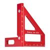 3D Aluminum Alloy Triangle Ruler with Drill Guide Holes Protractor Precision Drilling Guide Ruler Multi-Angle Measuring Tool