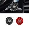 Real Black Red Carbon Fiber Car Start Button Sticker For Genesis G70 G80 G90