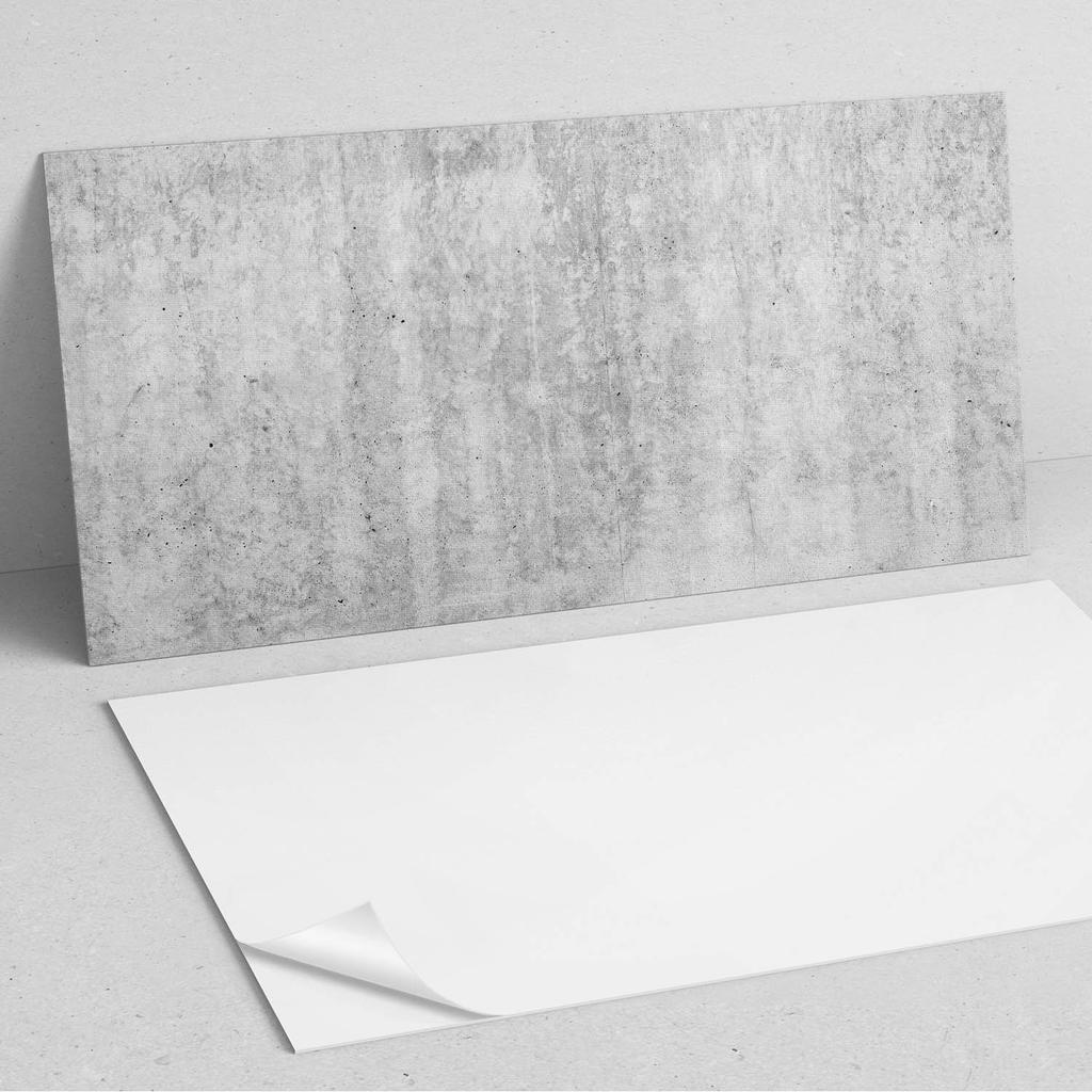 Naklejany Panel Pcv Z Motywem Idealny Do Przedpokoju 120X60 Cm Tekstura Betonu Z Rysami