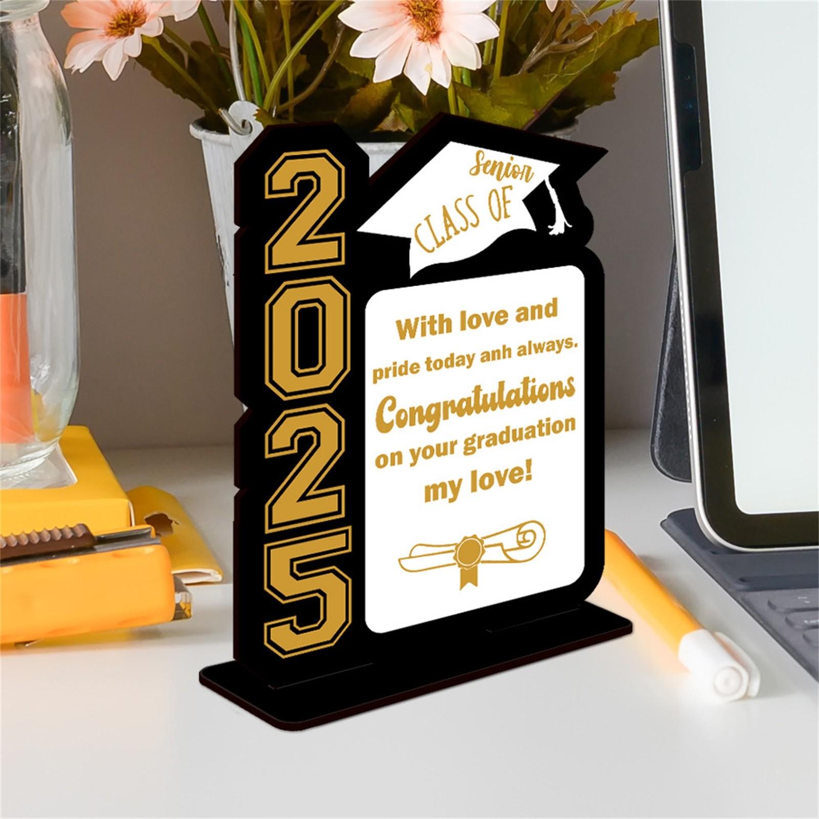 Graduation Decorations Wooden Tabletop Decorations Graduation Gifts, Graduation Party Decorations, Graduation Congratulations Tabletop Centerpieces One Size
