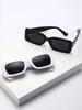 2Pcs New Retro Small Square Frame Sunglasses, Uv Protection, Slimming Effect, Trendy, Same Style for Men and Women