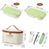 New Portable 304 Stainless Steel Lunch Box Travel Picnic Sealed Leak Proof Fruit Salad Bento Box For Student Adult