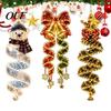 Indoor Festive Lighting for Parties Christmas Magic Spiral Hanging LED Light, Decoration with Silhouette Holiday Lights Porch Entryway Doorway