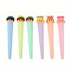 Back To School Season 10pcs 0.5mm High-looking Cartoon Plastic Cone Gel Pen Cute Ice Cream Shape Creative Stationery Prize Gift Water Pen