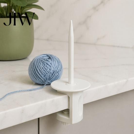 Desktop Yarn Dispenser Clip on Desk Holder, Adjustable Table Clamp Spindle for Knitting Stand, Anti-winding Crocheting Guide