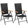 VidaXL Ensemble de Salle à Manger de Jardin 3 pcs Salon de Jardin Ensemble à Dîner de Patio Table et Chaises de Terrasse 3060082