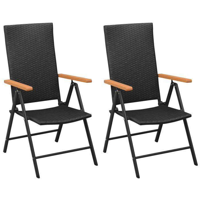 VidaXL Ensemble de Salle à Manger de Jardin 3 pcs Salon de Jardin Ensemble à Dîner de Patio Table et Chaises de Terrasse 3060082