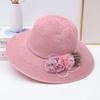Summer new women's big edge straw hat bow breathable sunscreen sun hat outdoor UV protection sun hat
