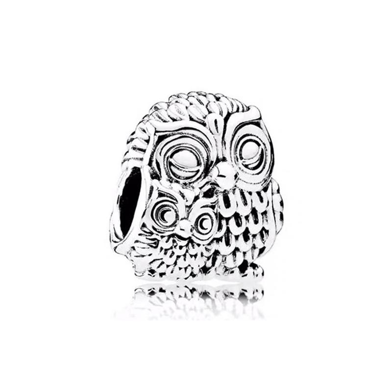 925 Silver Plated Cute Animal Charm Beads DIY Necklace Bracelet Gift Enamel Dog Panda Penguin Fashion Jewelry