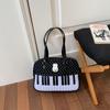 School bag: Korean polka dot piano retro filter, sweet girl niche shoulder bag, gentle playful, girly dual-use backpack