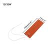 5V 12V 24V 220V Universal Silicone Heating Pad Waterproof Flexible Rubber Heater Mat with Adhesive for 3D Printer Heated Bed Engine Oil Pan Tank