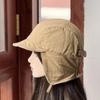 1pc Winter Warm Retro Bomber Hat for Women,outdoor Windproof Casual Solid Color Ear Protection Fleeced Pilot Cap Earflap Bonnet