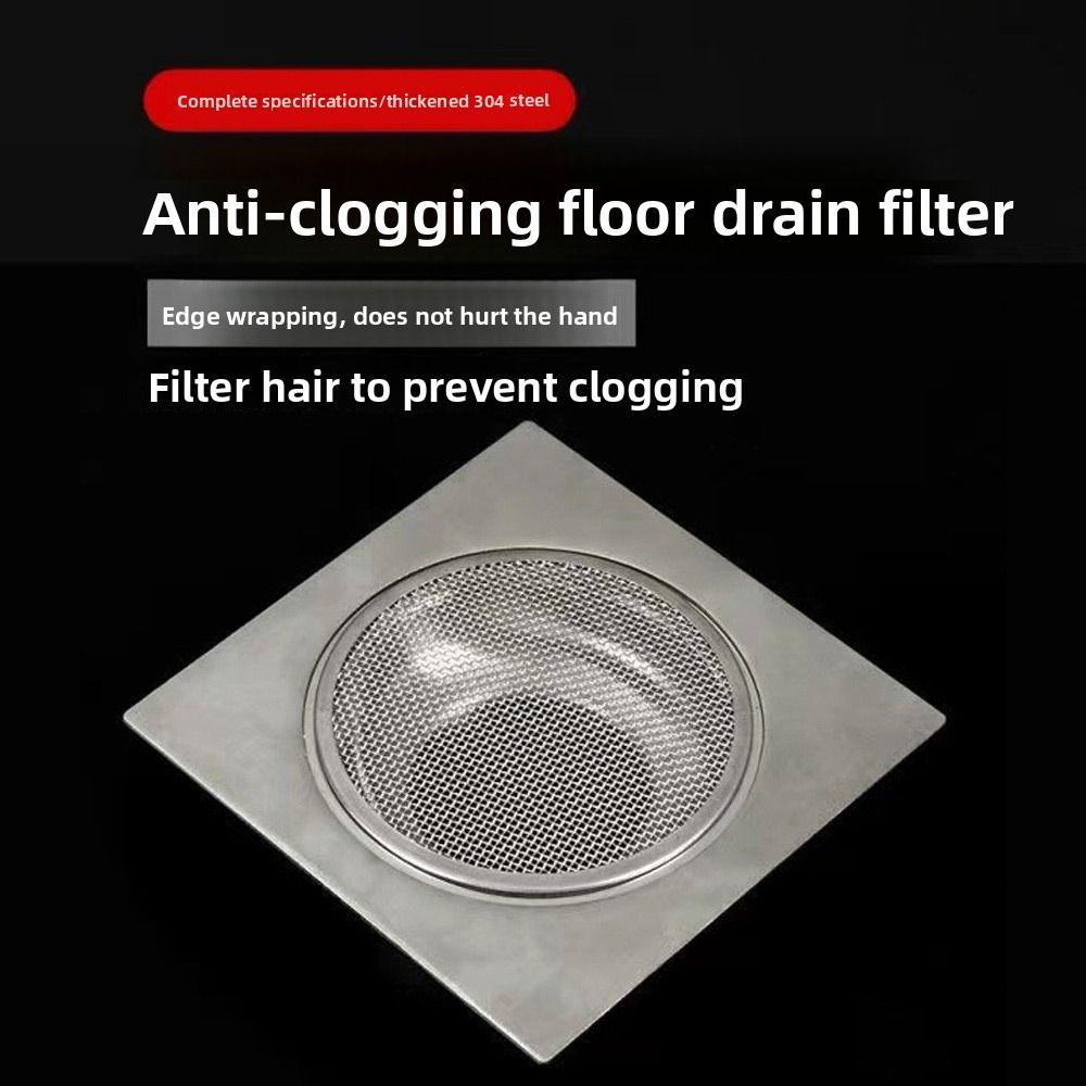 304 Stainless Steel Stainless Steel Floor Drains Circular Design Drain Hole Filter  Floor Drain