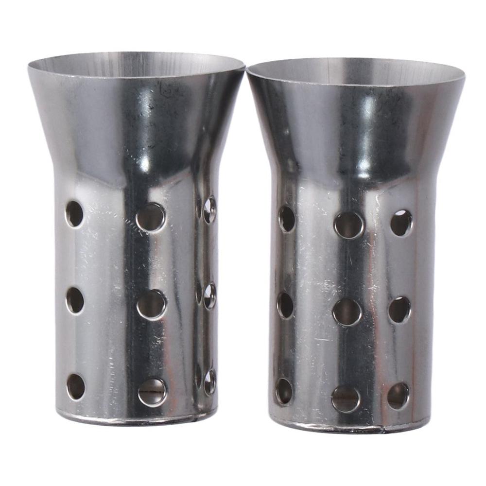 2Pcs Stainless Steel Exhaust Baffle Muffler 3.38*2inch Muffler Baffle Noise Eliminator Muffler Noise Eliminator бежевый