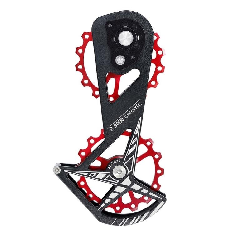 Low Frictions 16T Bike Rear Derailleur Pulley Systems, Aluminum with Ceramic Bearing for R8000 R8800 5800 Climbing Ease