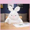 Lazy White Plush Rabbit Doll Delightful Large Cuddly Bunny For Home Nursery And