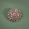 Elegant Colorful Crystal Exquisite Star Flower Badges Pins For Women Men Fashion Luxury Brooches Buckles