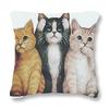 Home Decor Cute Kitten Patterns Pillow Covers for Decor Pattern Cushion Cover Suitable for Sofa Bedroom Car Pillow Cover