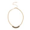 Choker Chain Embedded Stripe Necklace Geometric Style Vintage Necklace  Women Girls