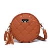Small Round Bag, Mini Women's Bag, Fashionable Crossbody Bag, Single-shoulder Women's Bag with Heart Embroidery