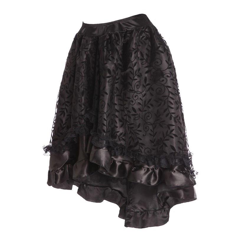 

Элегантная миди юбка-годе из сетки для танцев или в стиле Лолита 2XL кофейный