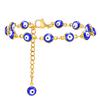 Evil Eye Bracelet,stainless Steel Chain Blue Eye Bracelet Stackable Adjustable Link, Protection Amulet Jewelry