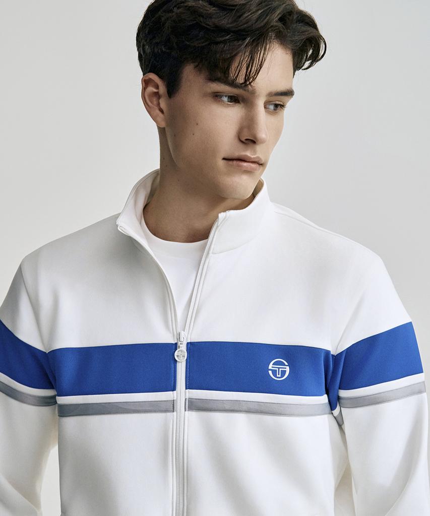 Chaqueta de chándal Sergio Tacchini M Goat Damarind Colorblock (Blanco)