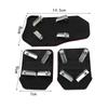 Universal Car Pedal Cover Set - Aluminum Non-Slip Brake/Fuel/Gas Pads for Automatic Transmission (Red/Blue/Silver)
