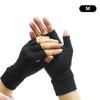 Copper Fiber Half-finger Pressure Gloves Copper Ammonia Knitted Gloves Anti-slip Outdoor Rehabilitation Training Copper Ion Gloves
