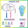 TUZHE Kids Badminton Set with Carry Case, Mini Badminton Rackets for Beginners, Outdoor & Beach Sports Game Toy