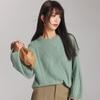 PALUOPO Women's Cable Knit Pure Cashmere Crew Neck Sweater