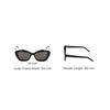Saint Laurent Side Logo Letter Print Square Sunglasses Unisex sunglasses Black SL-68-001