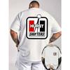 Grafisk T-skjorte for Menn - Svart Bil Bakdesign med Hurst Shifters Logo, Arrangementer og Daglig Sommerbruk, Uimpregnert Fritidsskjorte