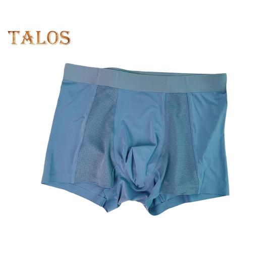 

Мужские трусы-боксеры средней посадки с эластичным поясом U-образной формы, шорты-трусы, однотонные U-образные дышащие тканевые трусы 3XL синий