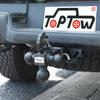 Tri-Ball Hitch with Tow Hook, Matte Black Finish, Fits 2-inch Receiver for Trailers and Towing