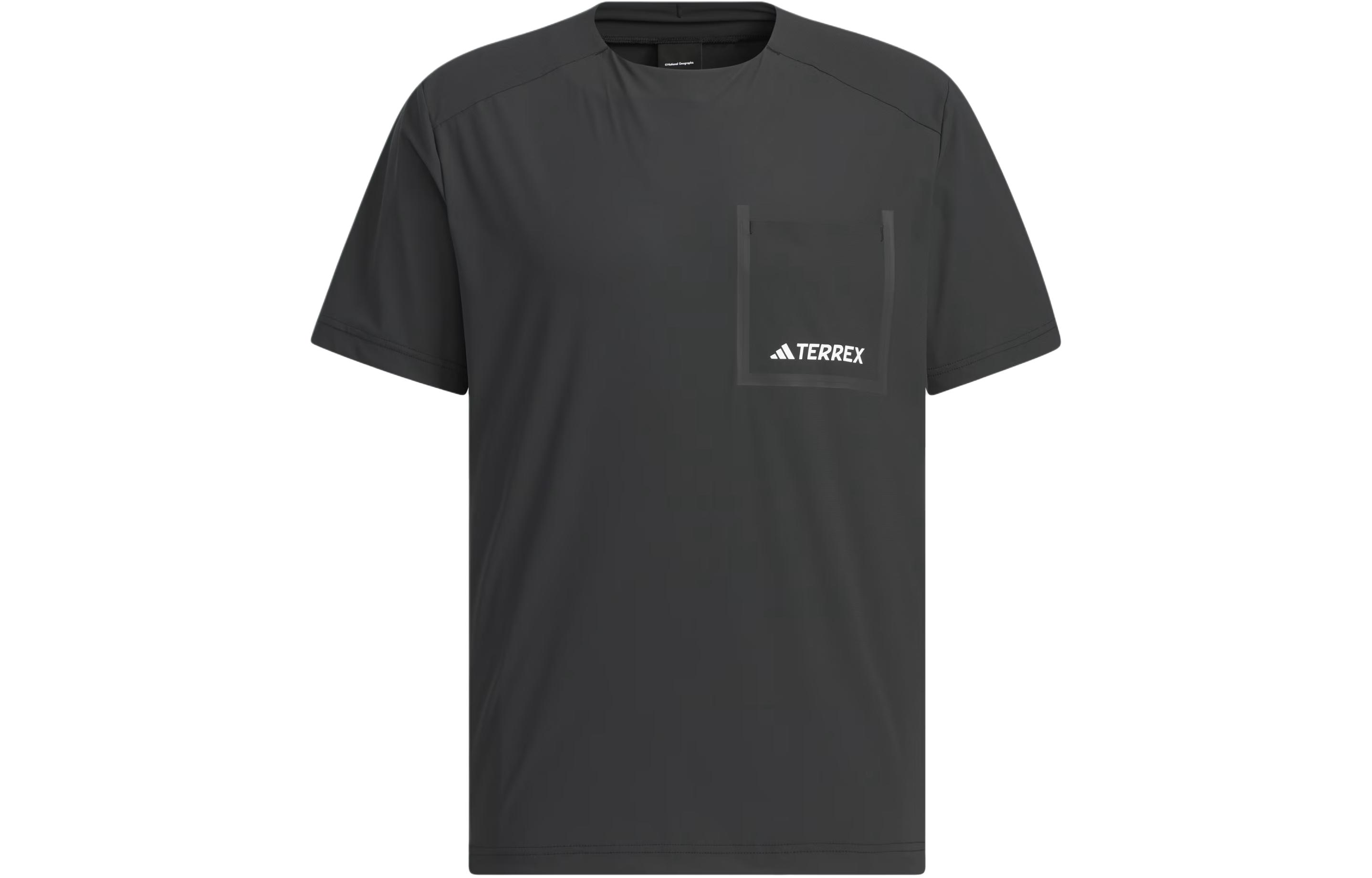 Adidas x National Geographic National Geographic Co branded Section T Shirt Men s Black IS9520 XXL