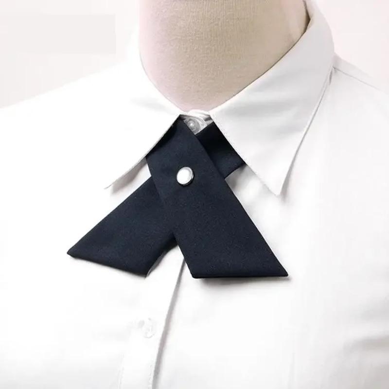 Student Uniform Bow Tie Crisscross Bow Tie for Women Girls School Uniform Adjustable Bowtie Pre-tied Necktie.