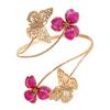 B2565 Fashion Jewelry Women'S, Light Luxury Niche Flower Butterfly Design Open Arm Bracelet