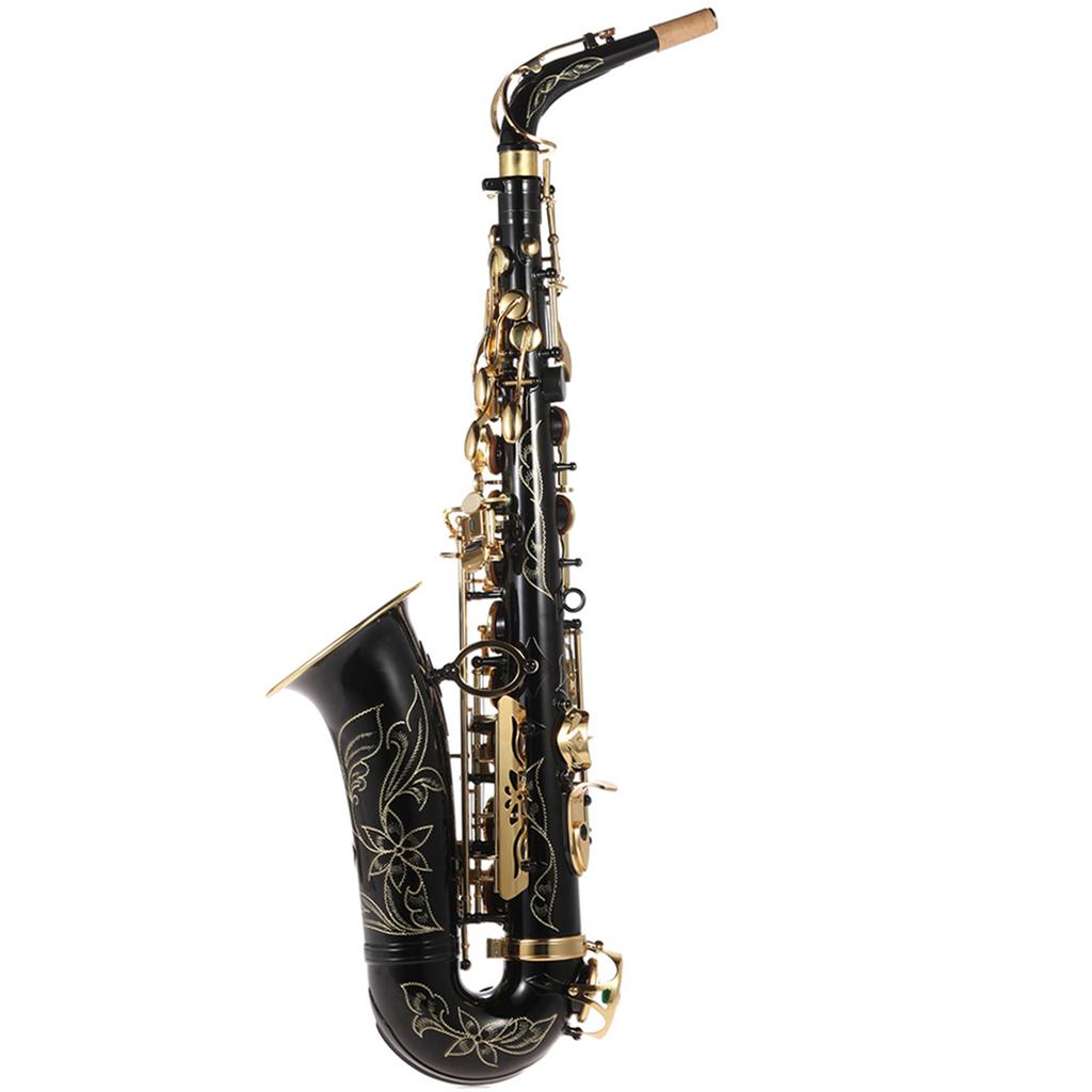 Eb Alto Saxophone Brass Lacquered Gold E Flat Sax 82Z Key Type Woodwind Instrument with Cleaning