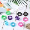 12 PCS Scissors Finger Rings Soft Silicone Scissors for Pet Grooming Scissors Accessories for Animal Hair Cutting Thumb erts Finger Protector Ring