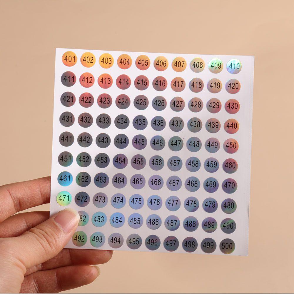 Craft Classification Sticky Package Label Diamond Paint Storage Self Adhesive Tags Digital Label Number Stickers Waterproof