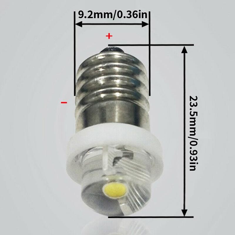 3/4.5/6V 0.5W Flashlight Bulb 6000K White Led E10 Socket Replacement Bulb For Flashlight Lantern Torch Led Bulbs