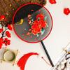 Double-Sided Round Fan with Suzhou Embroidery for Hanfu or Qipao