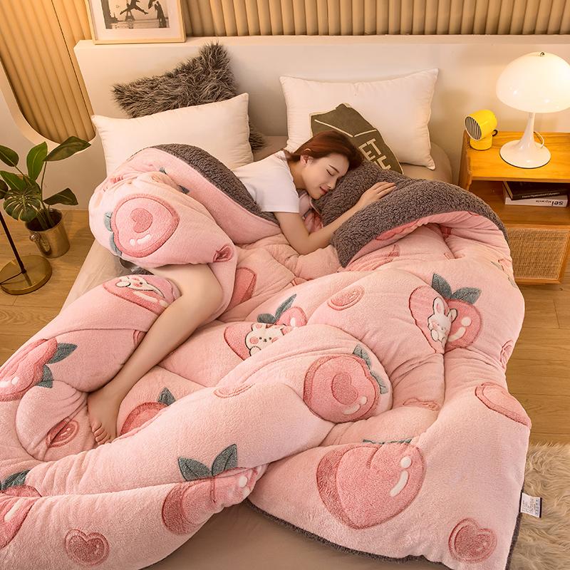 

Одеяло из овечьей шерсти Зимнее Супер Теплое Одеяло 4 кг Двустороннее Бархатное Одеяло Утолщенное Теплое Осенне-Весеннее Плюшевое Одеяло-Наполнитель 180x220cm 3.5kg