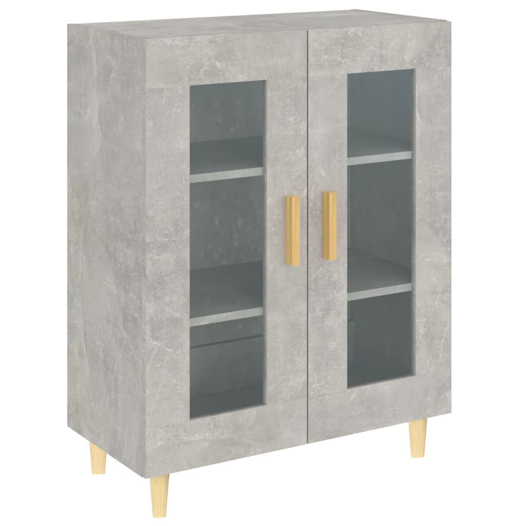 Vidaxl Szafka, Szarość Betonu, 69,5X34X90 Cm, Materiał Drewnopochodny