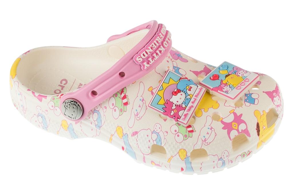 Crocs Classic Hello Kitty Clog K, for Girl White Slides