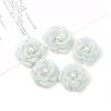Testa di Fiori Artificiali con Perla Tessuto Chiffon Fermaglio Corsage Abito da Sposa Abbigliamento Accessori per la Creazione Fiori di Seta