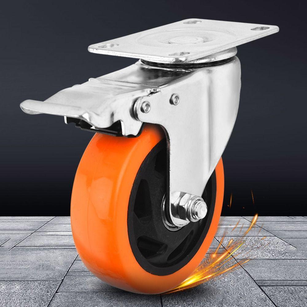 Blackheart Orange Face Furniture Castor 3" / 4" /5'' Wheel Industrial wheels Table Shelf