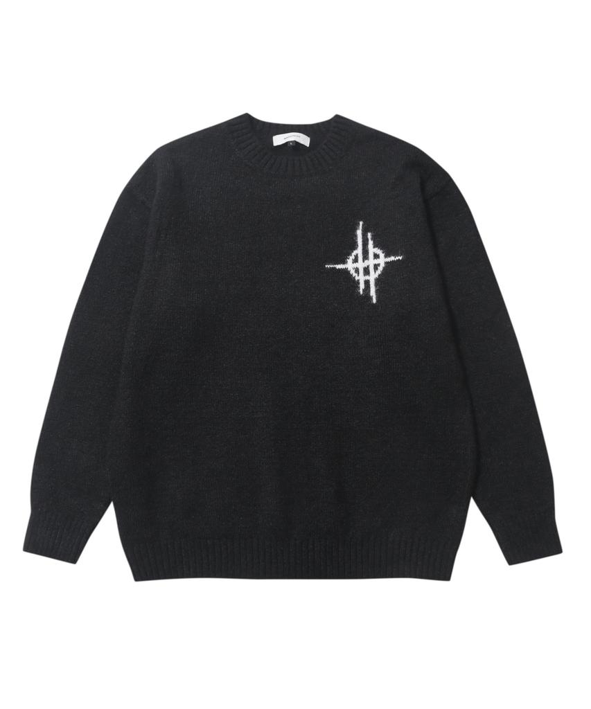 AOTT Wool Blend Intarsia Symbol Knit 4 Colors